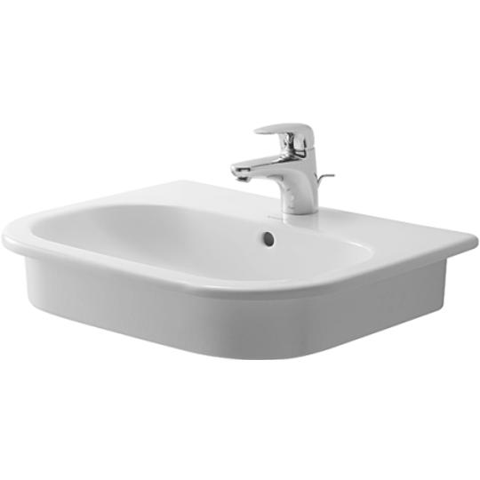 Duravit D-Code Beépíthető mosdó 54,5x43,5cm felülről való beépítéshez túlfolyóval csaplyukkal 0337540000