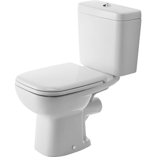 Duravit D-Code Álló WC kombináció mélyöblítésű hátsó kifolyás ráültetett öblítőtartálynak kialakítva 21110900002