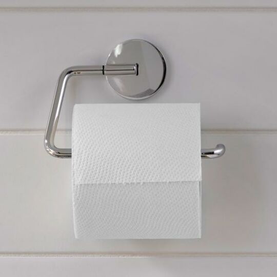 Emco Round WC papír tartó, fedél nélkül, króm, 430000100