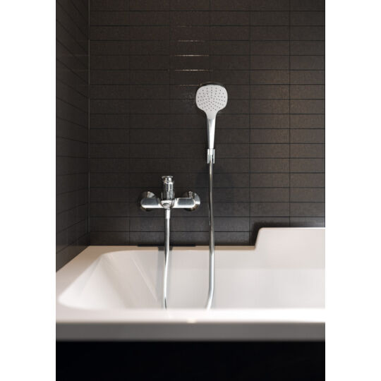 Hansgrohe Croma Select E zuhanyszett, kádakhoz, króm/fehér, 26412400