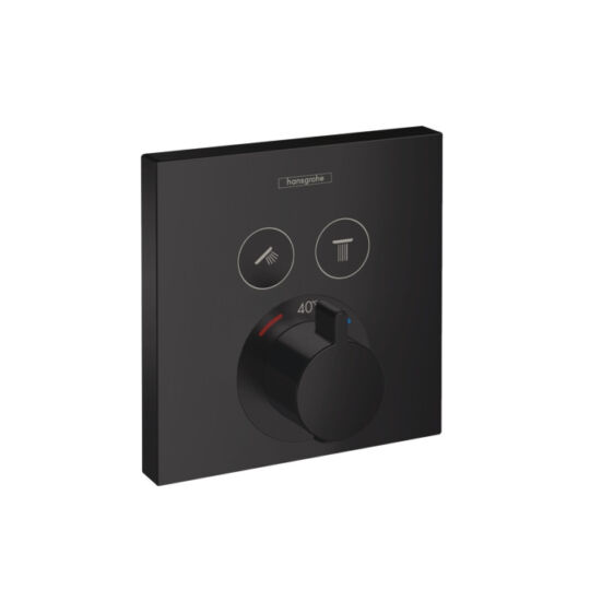 Hansgrohe Showerselect falsík alatti termosztát, matt fekete, 15763670