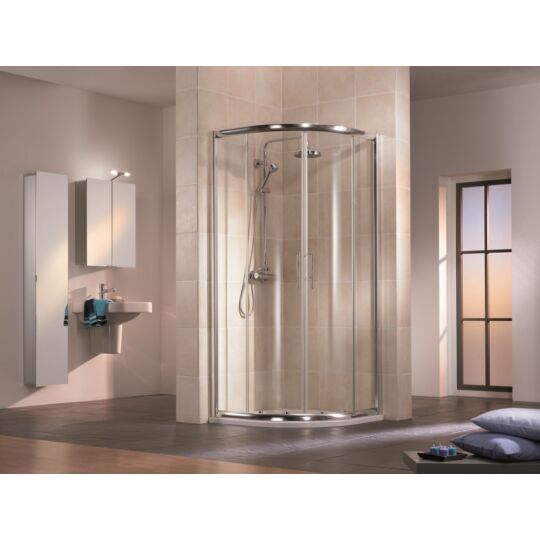 Hsk Top Negyedköríves zuhanykabin R550, 80x80 alu matt profil, átl.üveg 1458080550