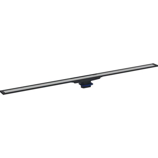 Geberit CleanLine20 zuhanyfolyóka, 30-130 cm, fekete/szálcsiszolt rozsdamentes acél