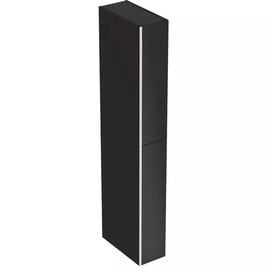 Geberit Acanto 2 fiókos magas szekrény, fekete színben, 173x22cm, 500.638.16.1