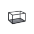 Elita Look 60 szekrény alatti nyitott elem üveg polccal, matt fekete, 167665