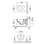 Kép 2/3 - Duravit Architec Fali WC műszaki rajza