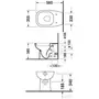 Kép 2/2 - Duravit D-Code Álló WC műszaki rajza