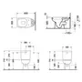 Kép 2/3 - Duravit D-Code Álló WC műszaki rajza