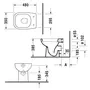 Kép 2/2 - Duravit D-Code Álló WC műszaki rajza