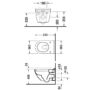 Kép 2/3 - Duravit Starck 3 Fali WC műszaki rajza