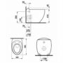 Kép 2/3 - Laufen Alessi One Álló WC műszaki rajza