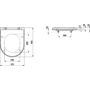 Kép 2/3 - Laufen Pro WC ülőke műszaki rajza