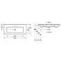 Kép 2/2 - Villeroy&amp;Boch Venticello mosdó 1200x500mm 4104CL01