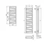 Kép 2/3 - Zehnder Kazeane fürdőszobai radiátor, 500x1300mm, fehér, RK 130-050 műszaki rajza
