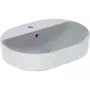 Kép 1/3 - Geberit VariForm pultra ültethető mosdó ellipszis csaplyukkal 60x45cm 500.777.01.2