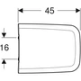 Kép 2/5 - Geberit iCon Square Wc-ülőke műszaki rajza