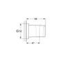 Kép 2/2 - Grohe Euphoria Cube Zuhanytartó műszaki rajza