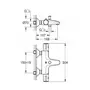 Kép 2/2 - Grohe Grotherm 800 termosztátos kádcsaptelep műszaki rajza