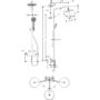 Kép 2/3 - Hansgrohe Croma Showerpipe műszaki rajza