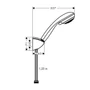 Kép 2/2 - Hansgrohe Crometta 85 Multi kádszett műszaki rajza