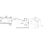 Kép 2/2 - Jika Cube alsószekrény, 2 ajtóval műszaki rajza
