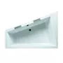Kép 1/4 - Riho Doppio aszimmetrikus akril fürdőkád, láb, le-és túlfolyó nélkül, 180x130cm, B033001005