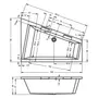 Kép 4/4 - Riho Doppio aszimmetrikus akril fürdőkád, láb, le-és túlfolyó nélkül, 180x130cm, B033001005