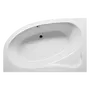 Kép 1/3 - Riho Lyra aszimmetrikus akril fürdőkád,  kádláb, le-és túlfolyó nélkül, balos, 153,5x100,5cm, B022001005