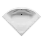 Kép 1/3 - Riho Neo akril sarokkád, kádláb, le-és túlfolyó nélkül, 140x140cm, B076001005