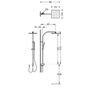 Kép 2/2 - Tres zuhanygarnitúra műszaki rajza